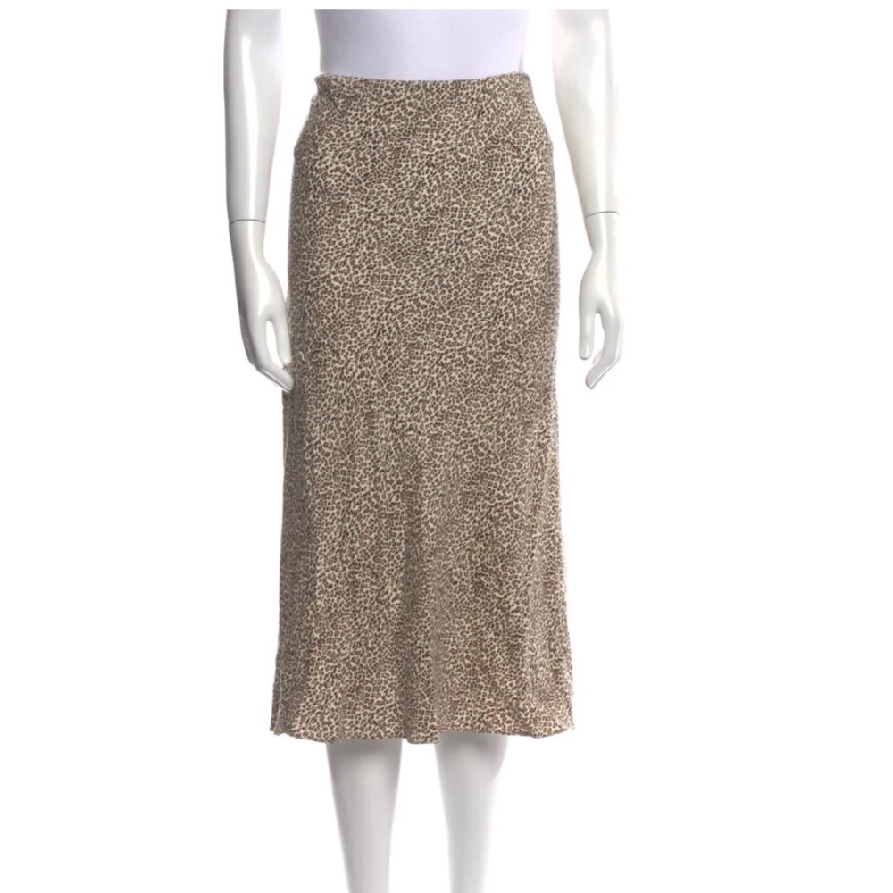 Jenni Kayne Neutral Animal Print Skirt